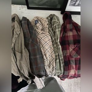 Bundle of Vintage Oversized Flannels